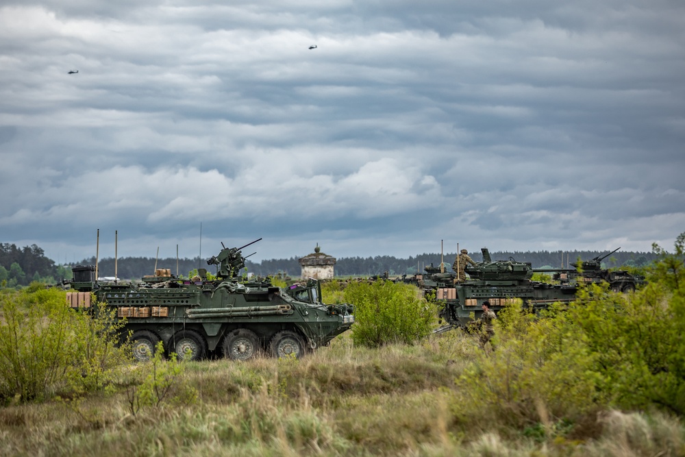 2nd Cavalry Regiment Blasts Through Day 2 of Griffin Shock 23 with a Live Fire Exercise