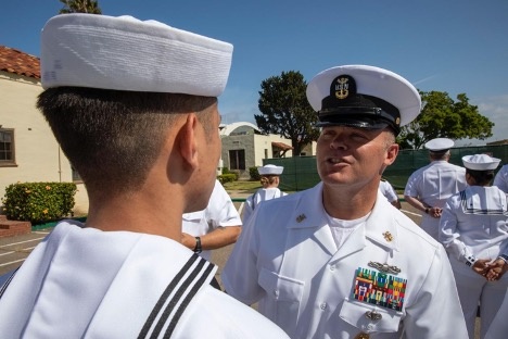 Fleet Weather Center San Diego Dress Whites Inspection