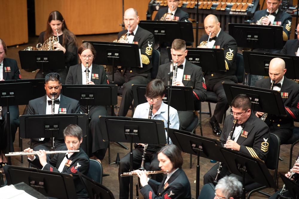 The U.S. Navy Band performs a concert celebrating the winners of the Young Artist Solo Competition