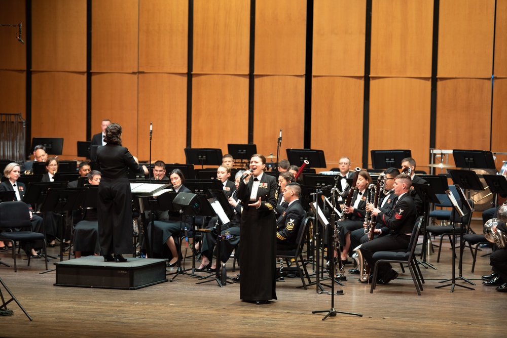 The U.S. Navy Band performs a concert celebrating the winners of the Young Artist Solo Competition