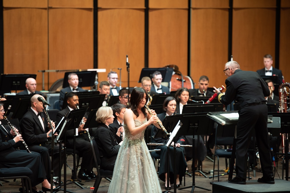 The U.S. Navy Band performs a concert celebrating the winners of the Young Artist Solo Competition