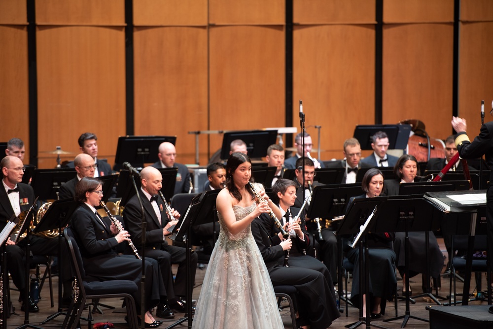 The U.S. Navy Band performs a concert celebrating the winners of the Young Artist Solo Competition