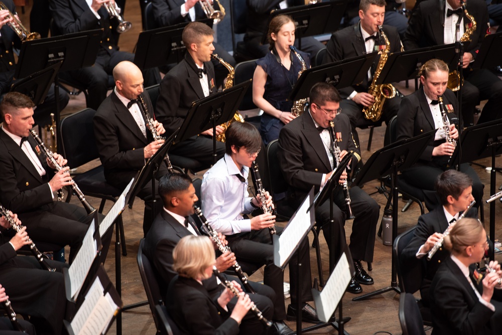 The U.S. Navy Band performs a concert celebrating the winners of the Young Artist Solo Competition