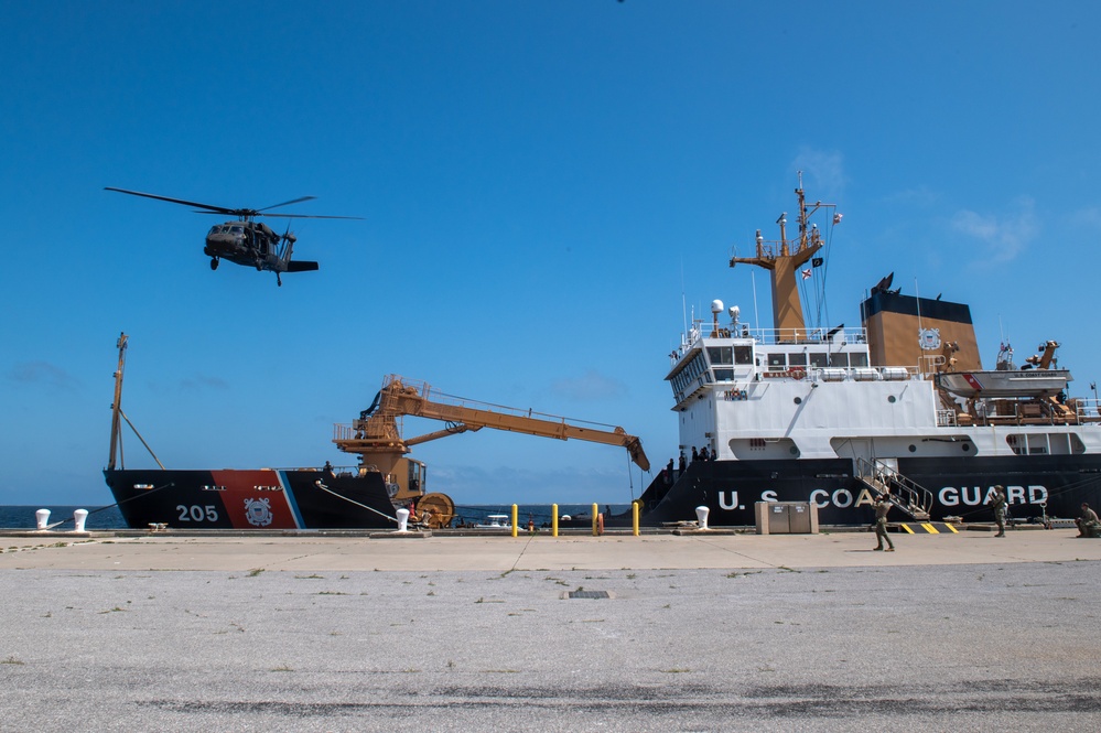 U.S. Coast Guard trains with U.S. Army at U.S. Naval Air Station Pensacola