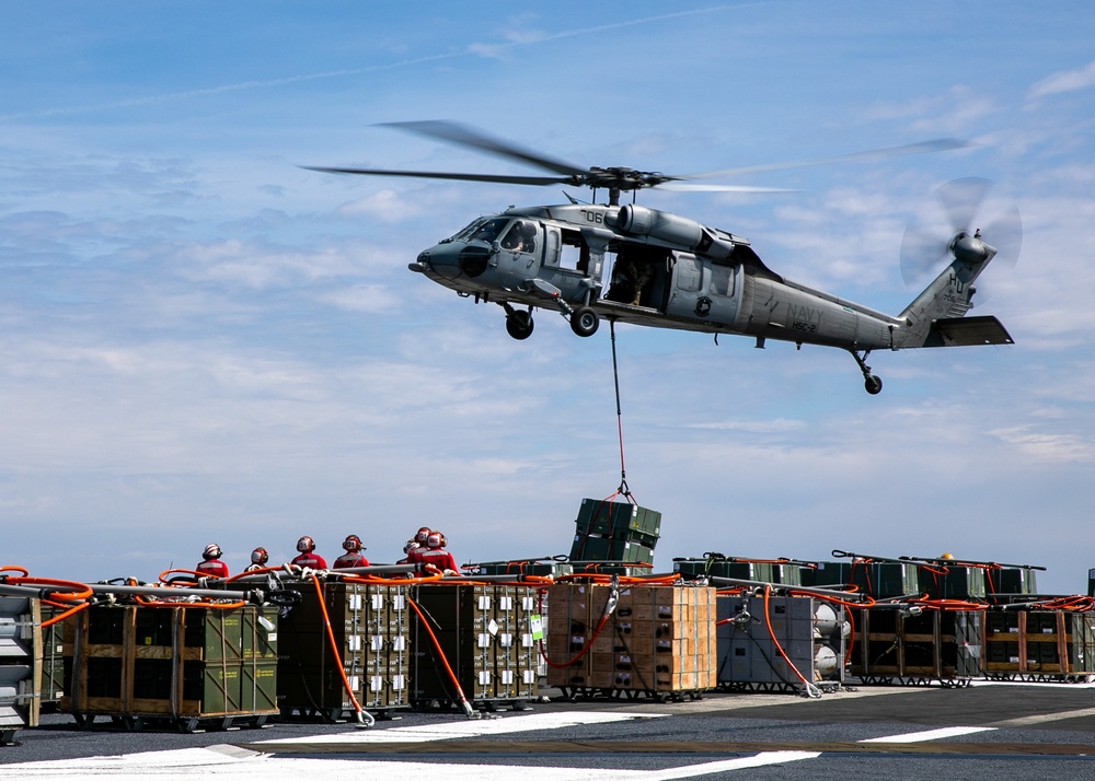 USS George H.W. Bush (CVN 77) Ordnance Offload