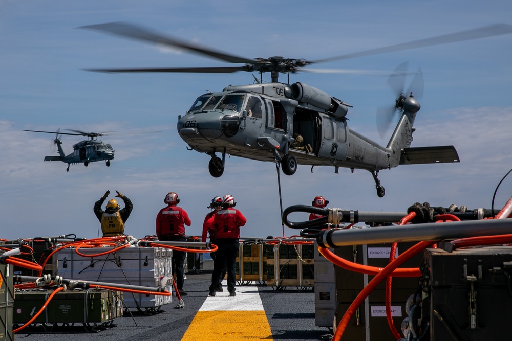 USS George H.W. Bush (CVN 77) Ordnance Transfer