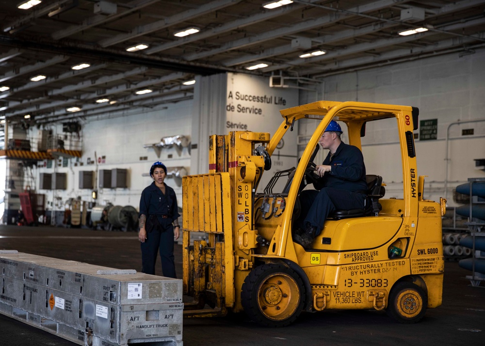 USS George H.W. Bush (CVN 77) Ordnance Transfer