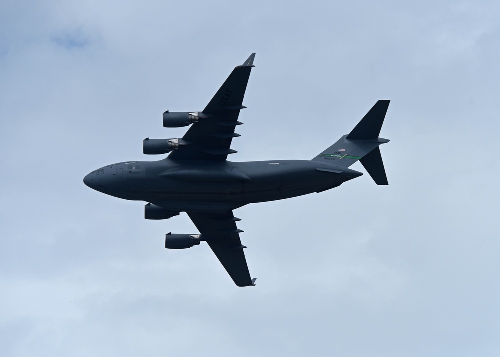 C-17 West Coast Demo Team showcases mobility capabilities at 2023 Scott AFB Air Show