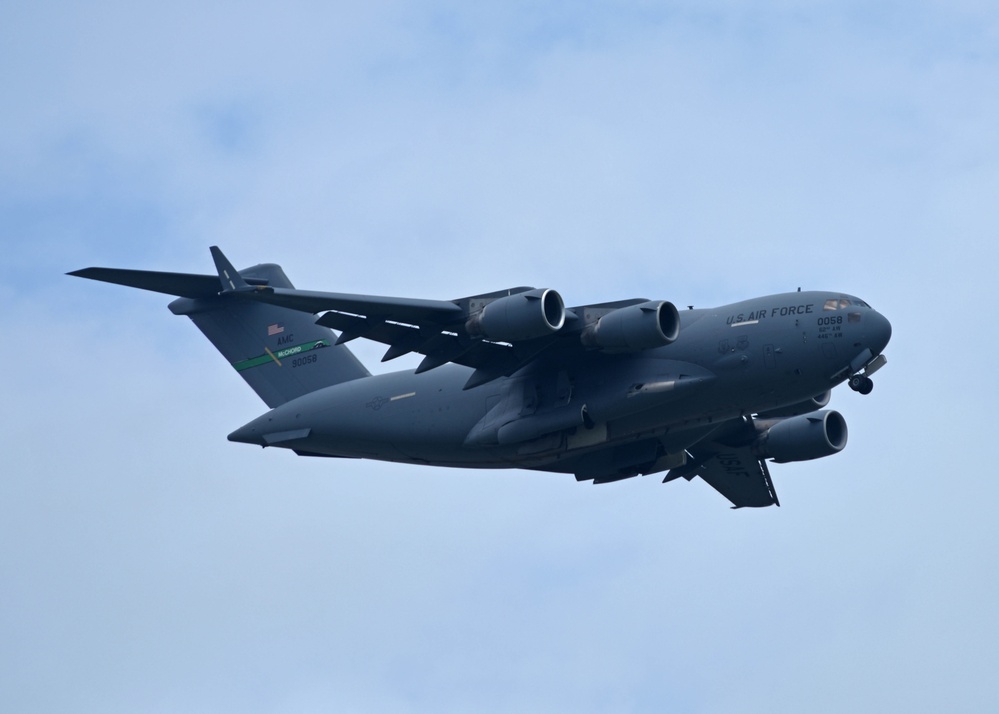 C-17 West Coast Demo Team showcases mobility capabilities at 2023 Scott AFB Air Show