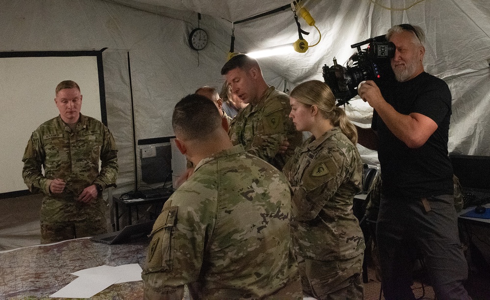 SRSC films a National Guard commercial at Camp Atterbury
