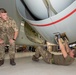 RAF maintainers inspect jet