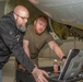 RAF and USAF engineers work side by side during inspection