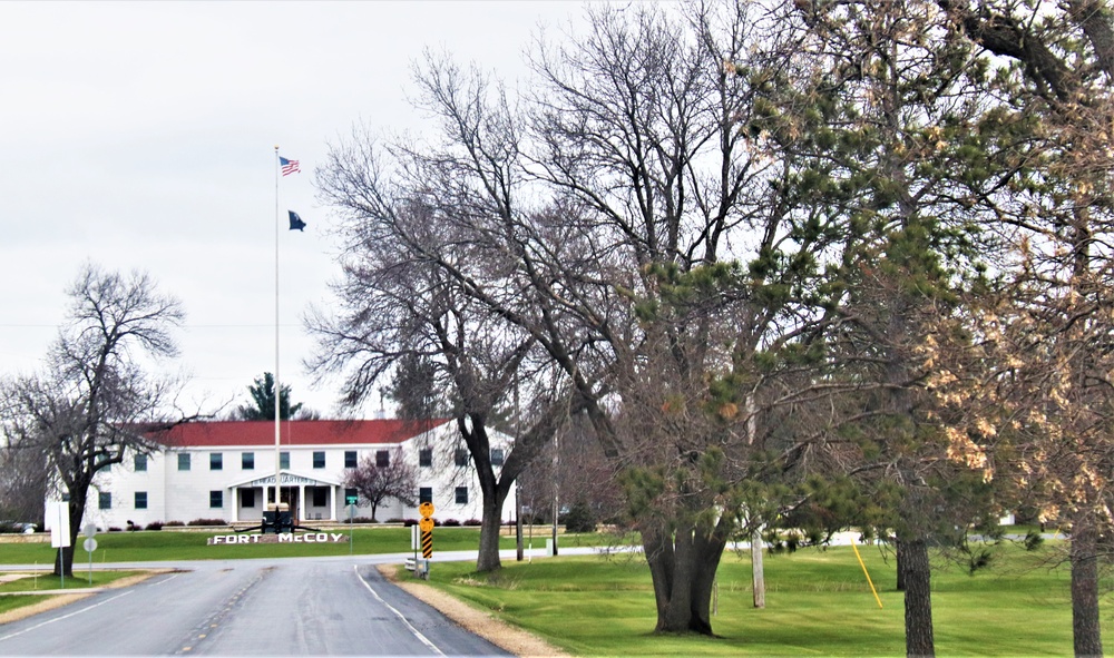 American Flag and Fort McCoy