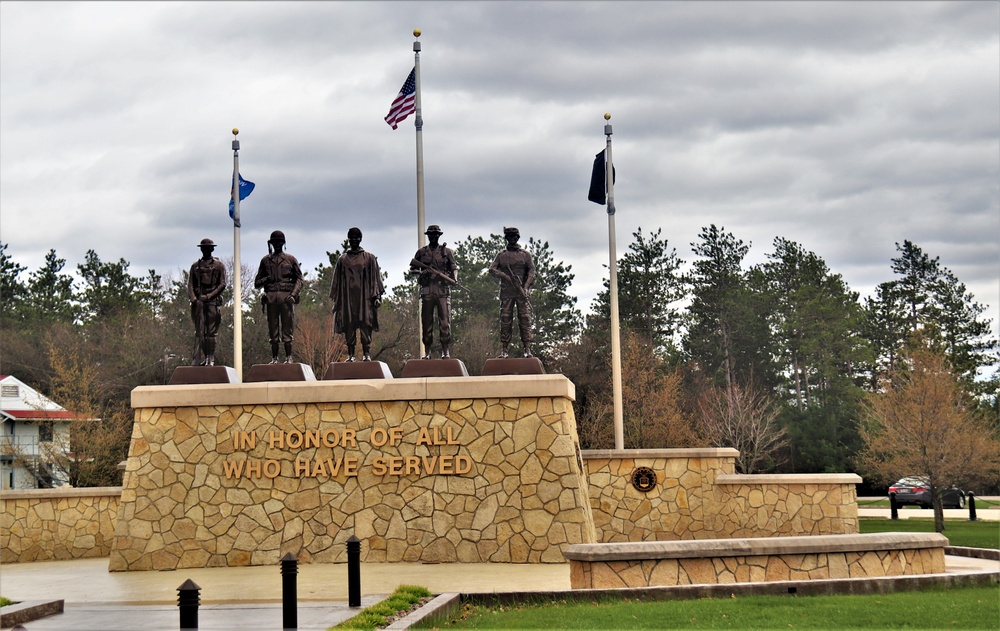 Fort McCoy’s Veterans Memorial Plaza was dedicated in 2009; serves as center point for McCoy activities