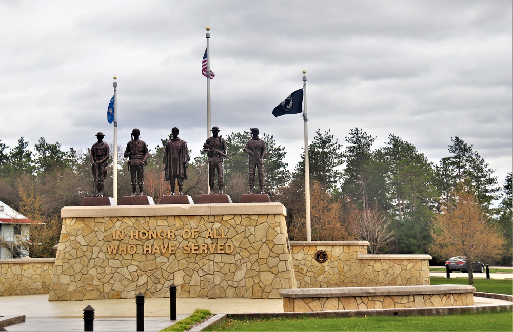 Fort McCoy’s Veterans Memorial Plaza was dedicated in 2009; serves as center point for McCoy activities