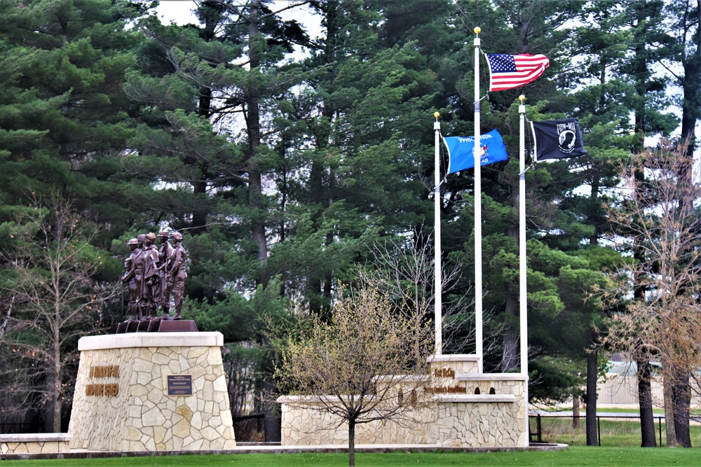 Fort McCoy’s Veterans Memorial Plaza was dedicated in 2009; serves as center point for McCoy activities