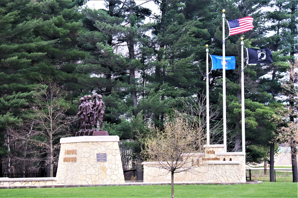 Fort McCoy’s Veterans Memorial Plaza was dedicated in 2009; serves as center point for McCoy activities