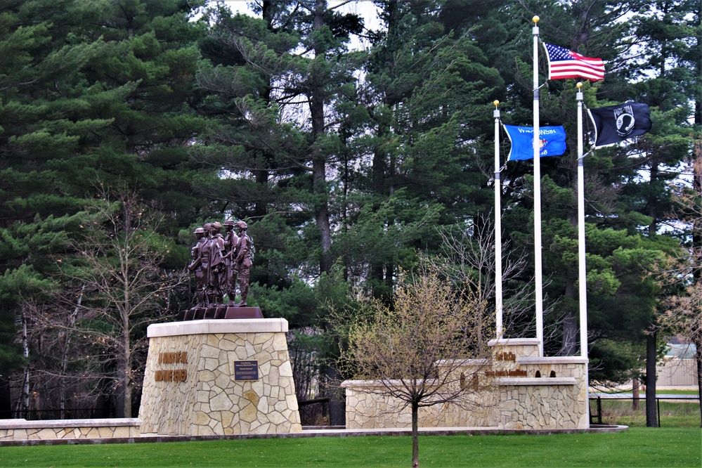 Fort McCoy’s Veterans Memorial Plaza was dedicated in 2009; serves as center point for McCoy activities