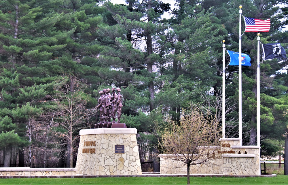 Fort McCoy’s Veterans Memorial Plaza was dedicated in 2009; serves as center point for McCoy activities