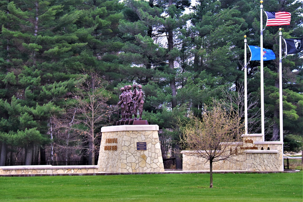 Fort McCoy’s Veterans Memorial Plaza was dedicated in 2009; serves as center point for McCoy activities