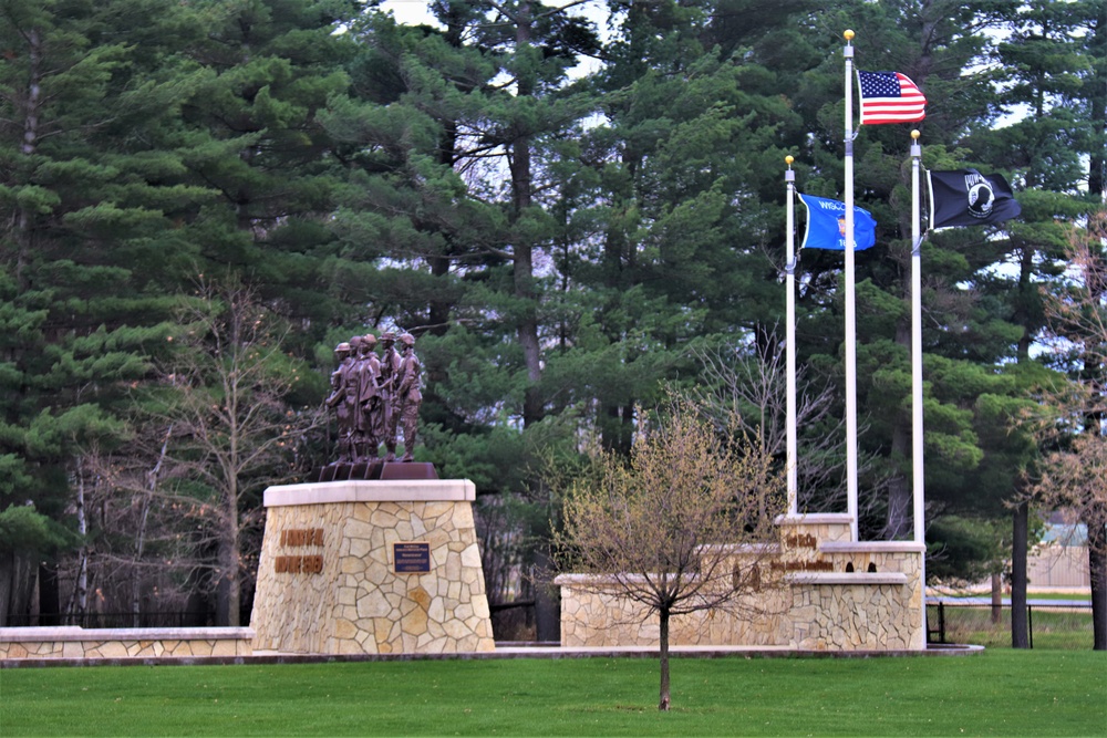 Fort McCoy’s Veterans Memorial Plaza was dedicated in 2009; serves as center point for McCoy activities