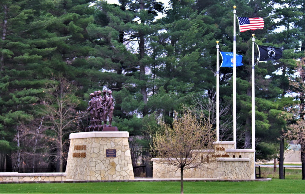 Fort McCoy’s Veterans Memorial Plaza was dedicated in 2009; serves as center point for McCoy activities