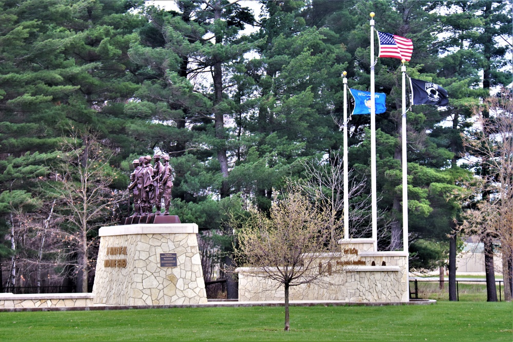 Fort McCoy’s Veterans Memorial Plaza was dedicated in 2009; serves as center point for McCoy activities