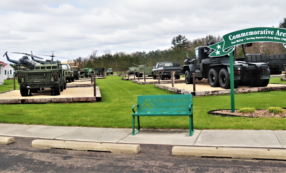 Equipment Park at Fort McCoy's Commemorative Area