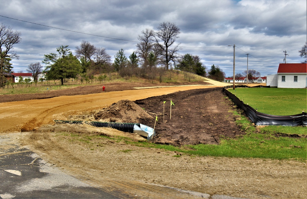 Grading project continues at Fort McCoy