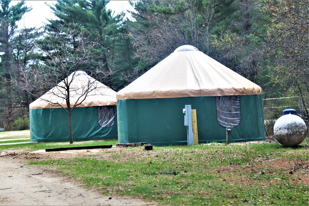 Yurts at Fort McCoy's Pine View Campground