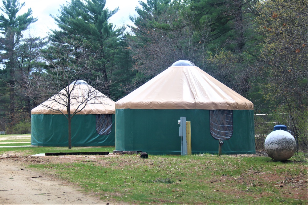 Yurts at Fort McCoy's Pine View Campground