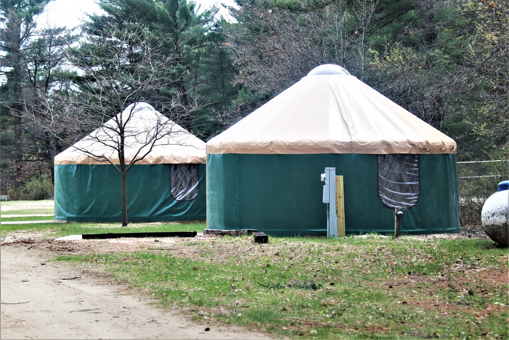 Yurts at Fort McCoy's Pine View Campground