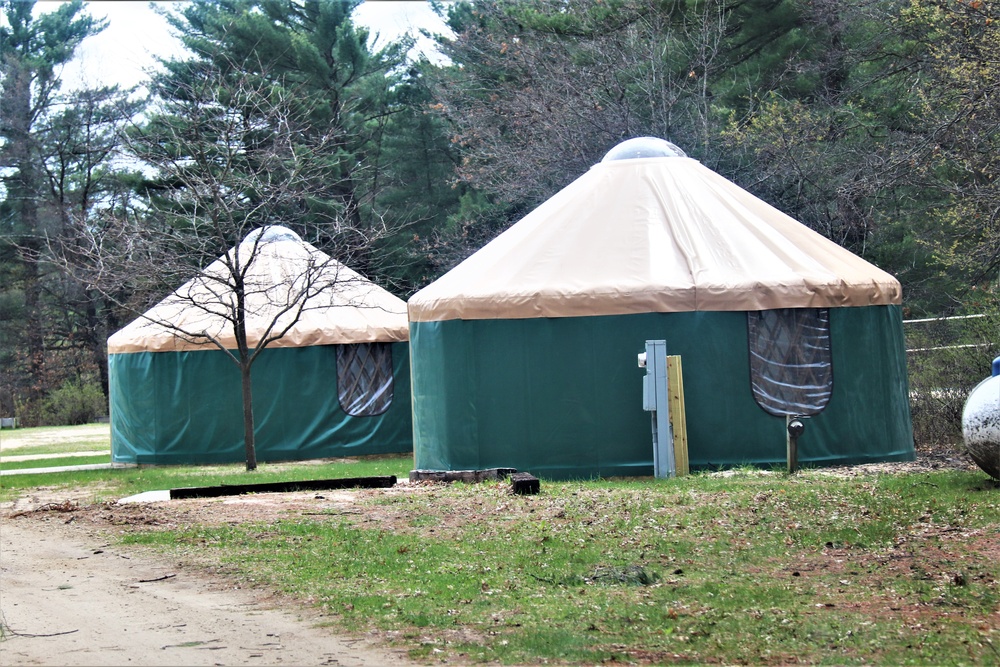 Yurts at Fort McCoy's Pine View Campground