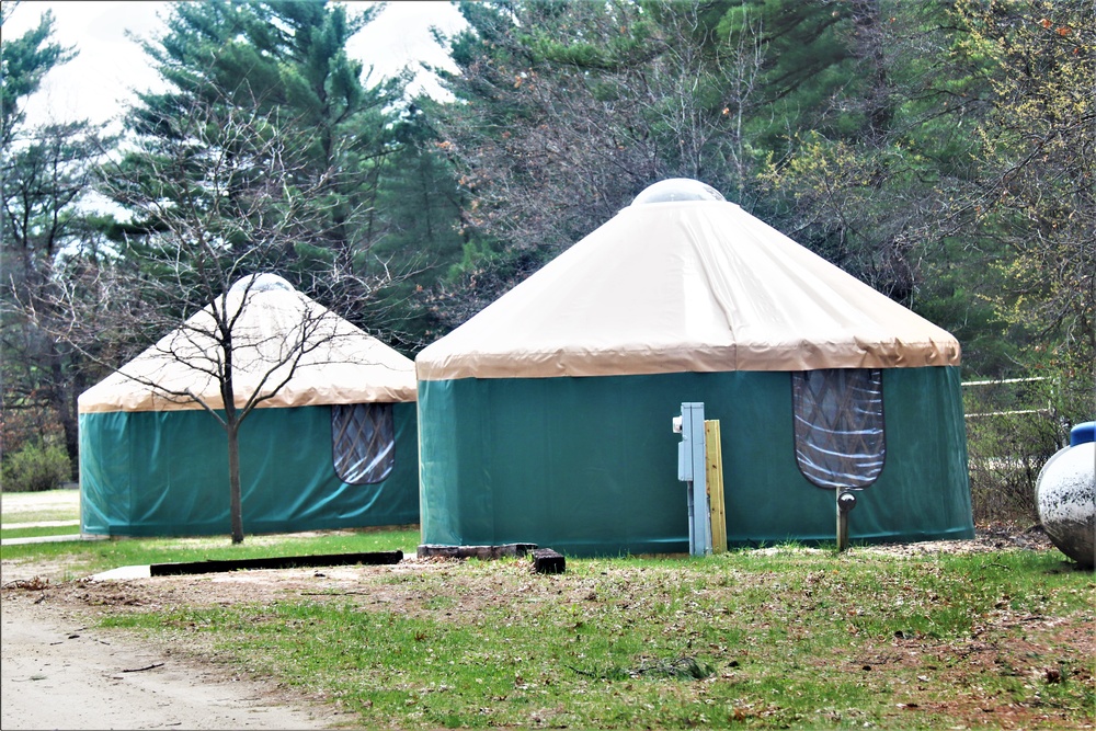 Yurts at Fort McCoy's Pine View Campground