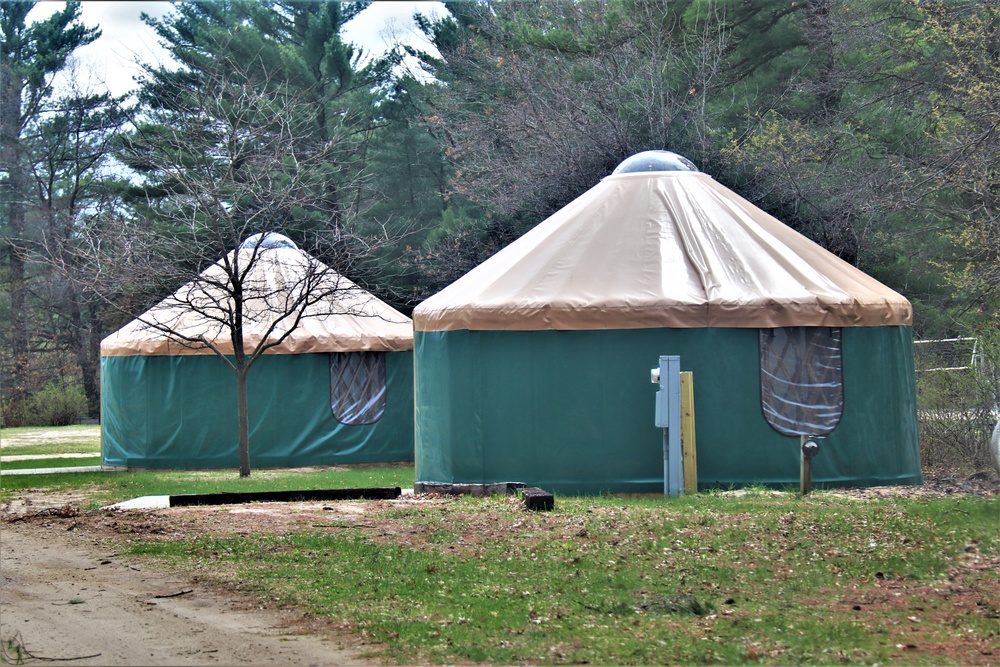 Yurts at Fort McCoy's Pine View Campground