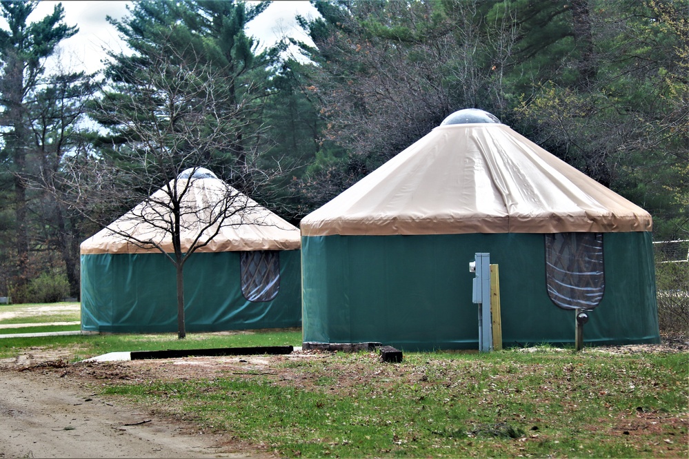 Yurts at Fort McCoy's Pine View Campground