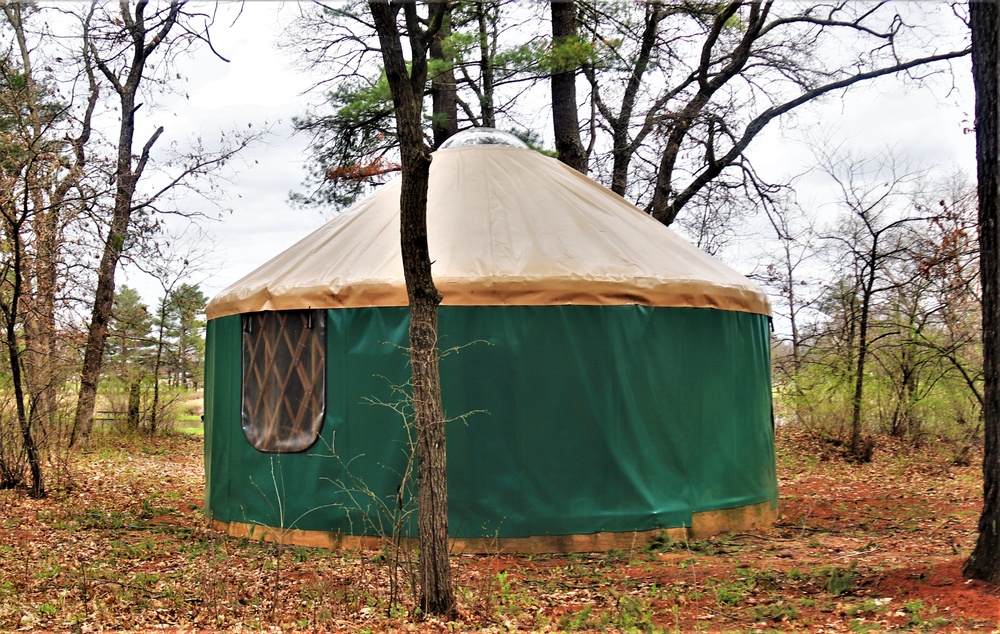 Yurts at Fort McCoy's Pine View Campground