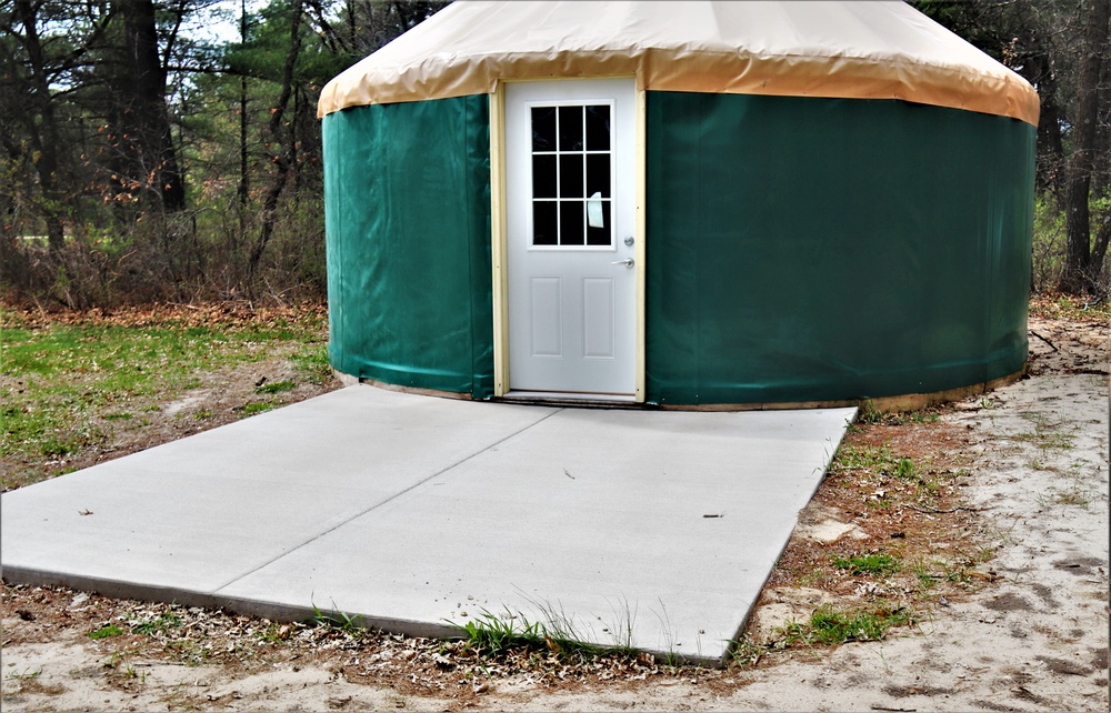 Yurts at Fort McCoy's Pine View Campground