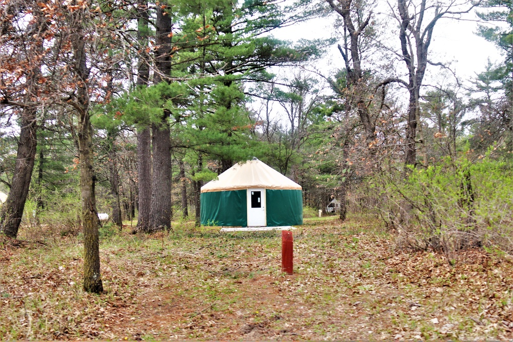 Yurts at Fort McCoy's Pine View Campground