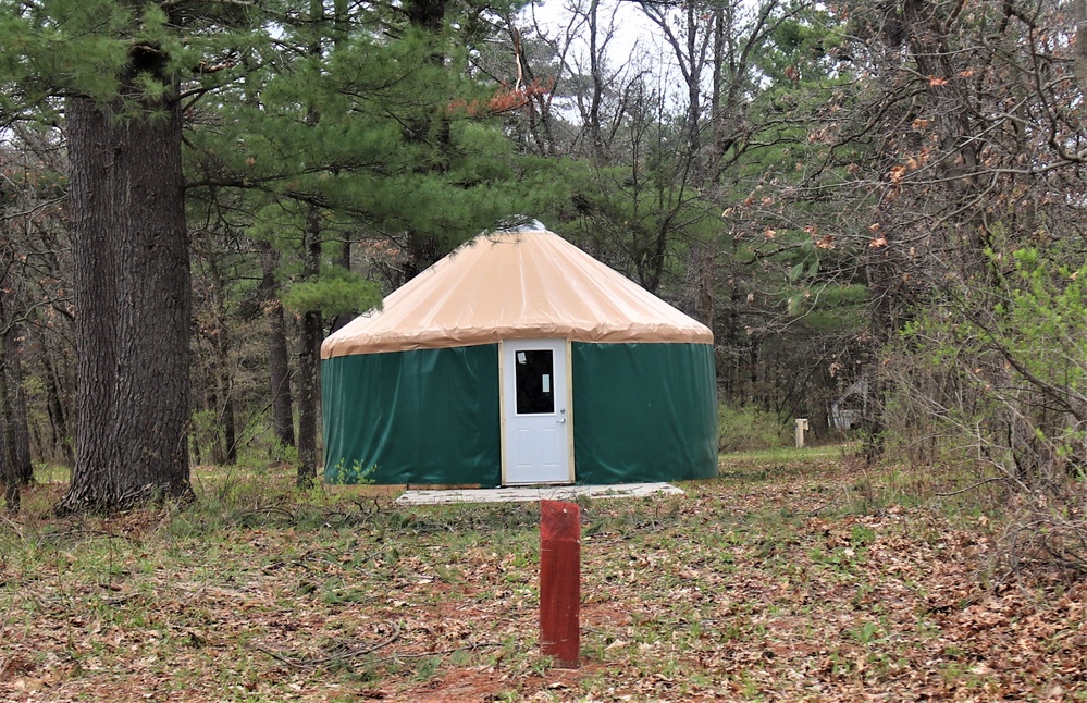 Yurts at Fort McCoy's Pine View Campground