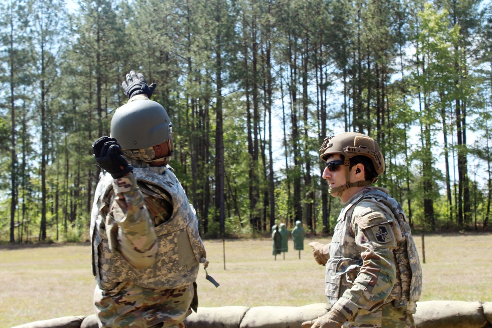 58th EMIB mock-bay grenade training