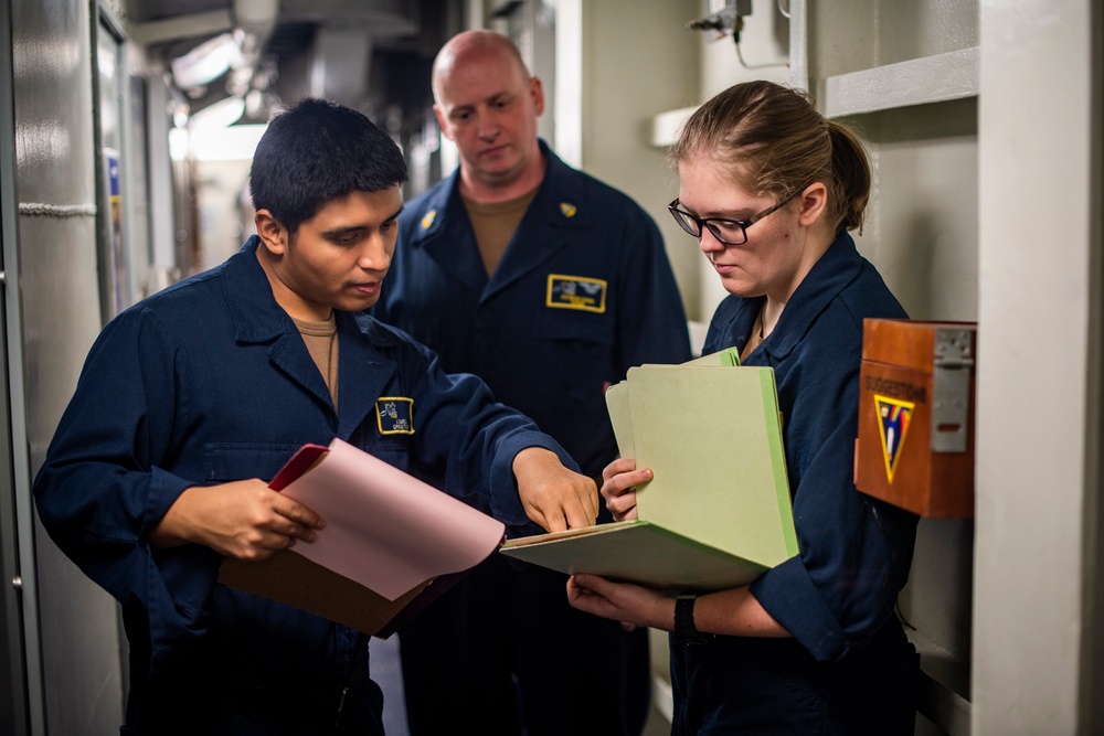 Sailors Conduct Zone Inspection