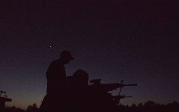 Seabees assigned to Naval Mobile Construction Battalion (NMCB) conduct weapons qualification for the M-4 rifle