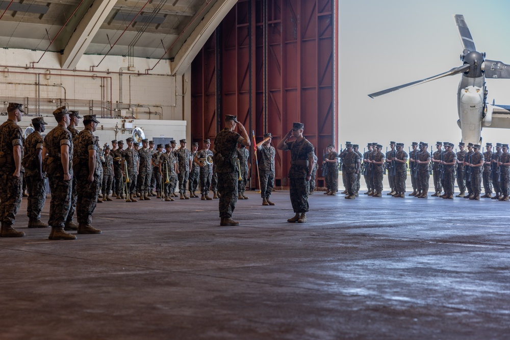 VMM-262 CHANGE OF COMMAND