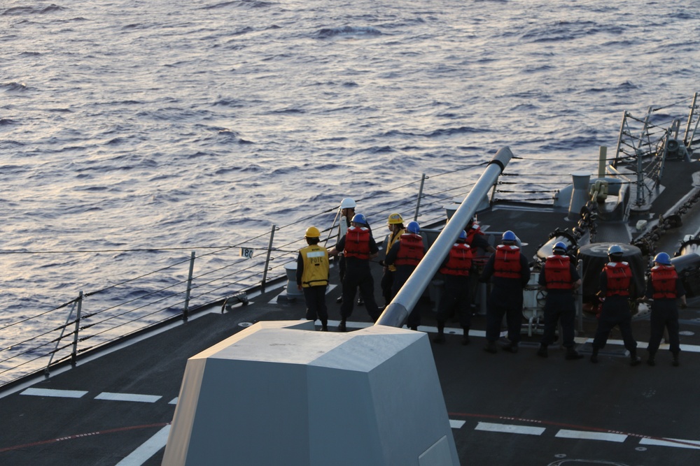 Sailors on the Phone and Distance Line