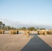 Seabees assigned to Naval Mobile Construction Battalion (NMCB) 14 conduct morning formation.