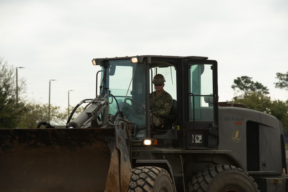 NMCB-14 Seabees conduct CESE training at NCBC Gulfport during RTP.