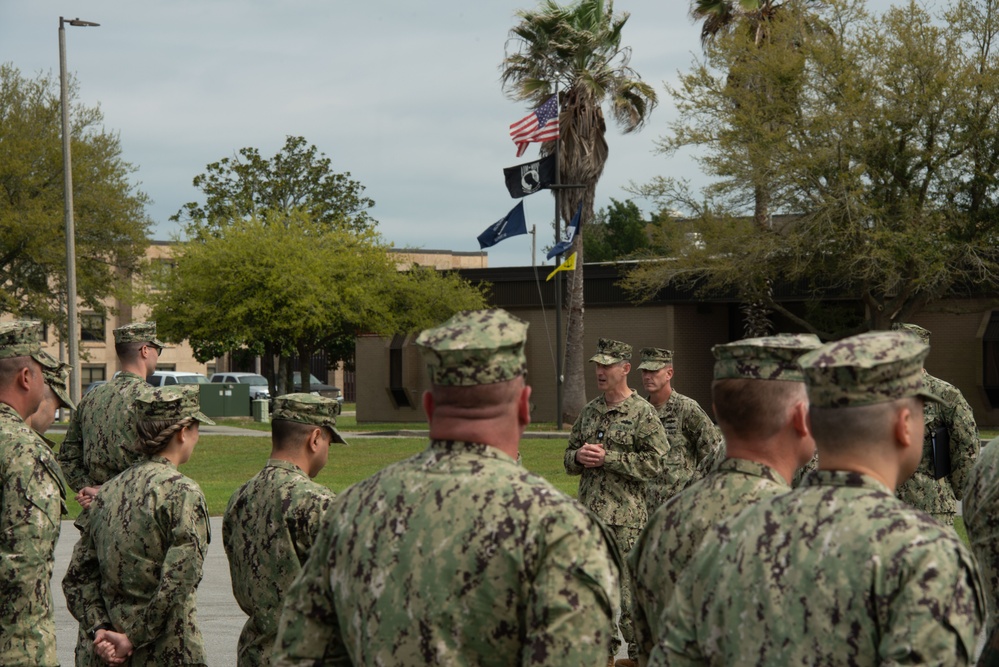 NMCB-14 conducts awards at quarters.