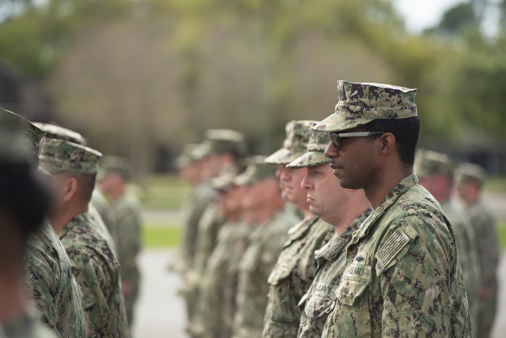 NMCB-14 conducts awards at quarters.