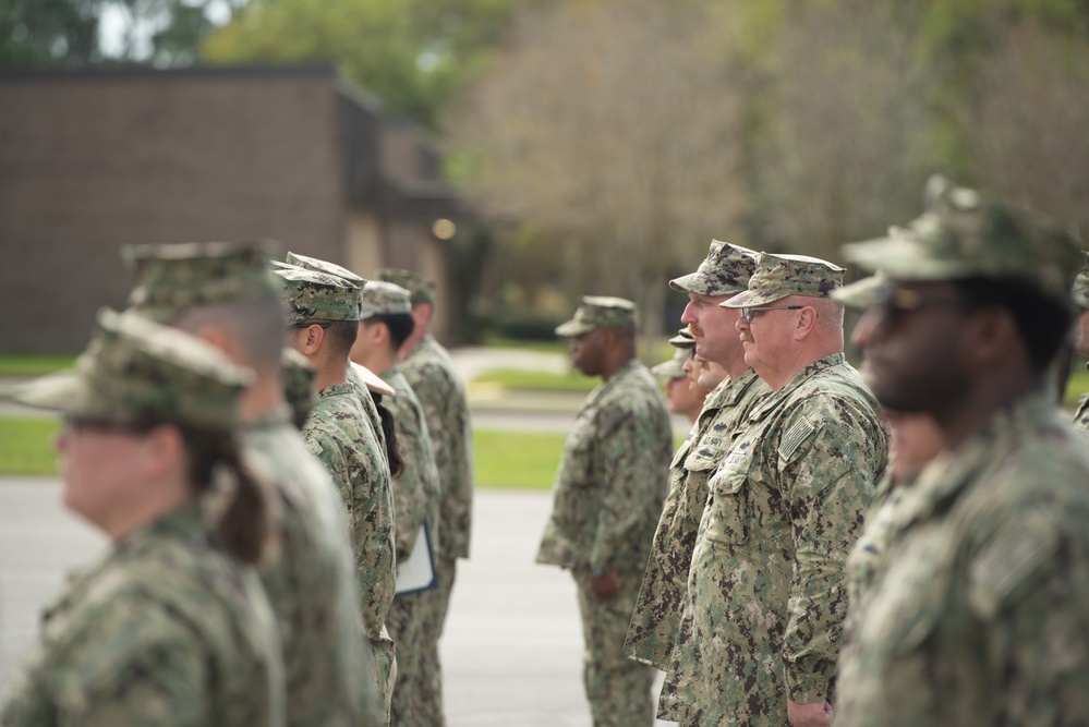 NMCB-14 conducts awards at quarters.